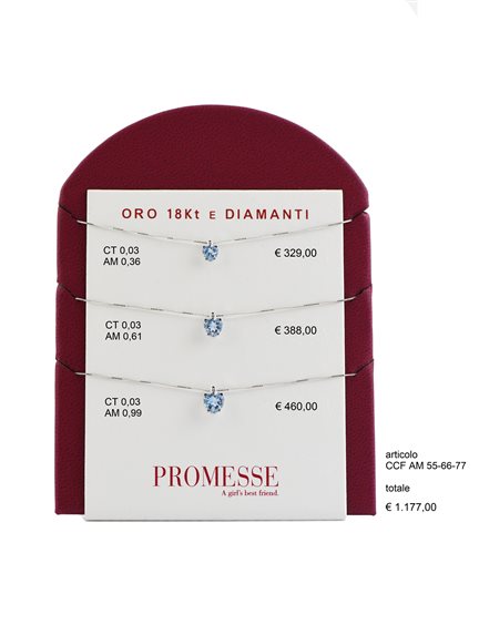 Collana Promesse Donna in Oro bianco CCFAM66 - CCFAM66